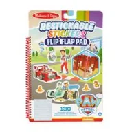 Zabawki kreatywne - Melissa&Doug PAW Patrol naklejki do wielokrotnego naklejania z klapkami - klasyczne misje 33253 - miniaturka - grafika 1