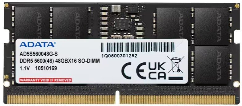 ADATA DDR5 SO-DIMM 5600 48GB AD5S560048G-S