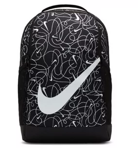 Nike, Plecak sportowy Brasilia, 18 L, DR6107-010, Czarno-biały - Plecaki - miniaturka - grafika 1