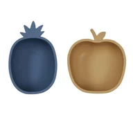 Miseczki i talerzyki dla dzieci - MISECZKA NA PRZEKĄSKI ANANAS I JABŁUSZKO - miniaturka - grafika 1