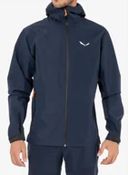 Kurtki męskie - Kurtka przeciwdeszczowa Salewa Puez Aqua 4 PTX 2,5L Jacket - navy blazer - miniaturka - grafika 1