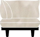 Akcesoria i części AGD - Pokrowiec na narożnik Paletti kremowy materiałowy - miniaturka - grafika 1