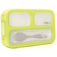 Lunch boxy - Lunchbox z widelcem Bent , limonkowy, bbl v - miniaturka - grafika 1