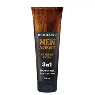 Żele pod prysznic dla mężczyzn - Dermacol Dermacol Men Agent 3in1 Extreme Clean Shower Gel żel pod prysznic 250ml - miniaturka - grafika 1