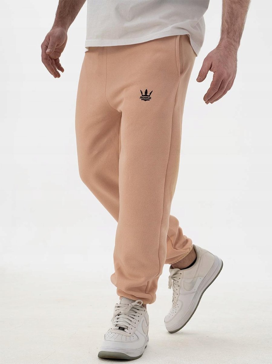 SPODNIE DRESOWE MĘSKIE REGULAR KLASYCZNE Jasne Pomarańczowe Jigga Wear M