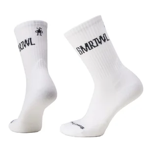Skarpety trekkingowe Smartwool Athletic SMRTWL Logo Crew - Skarpetki damskie - miniaturka - grafika 1