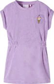Sukienki i spódniczki dla dziewczynek - vidaXL Dziecięca sukienka, liliowa, 92 - miniaturka - grafika 1
