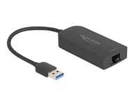 Adaptery i przejściówki - DeLOCK 66045 przejściówka do kabli USB 5 Gbps Type-A 2.5 Gigabit LAN RJ45 Czarny - miniaturka - grafika 1
