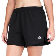 Spodenki damskie - adidas Damskie szorty W Min 2 w 1, czarno-białe, XS, Czarny, biały, XS - miniaturka - grafika 1