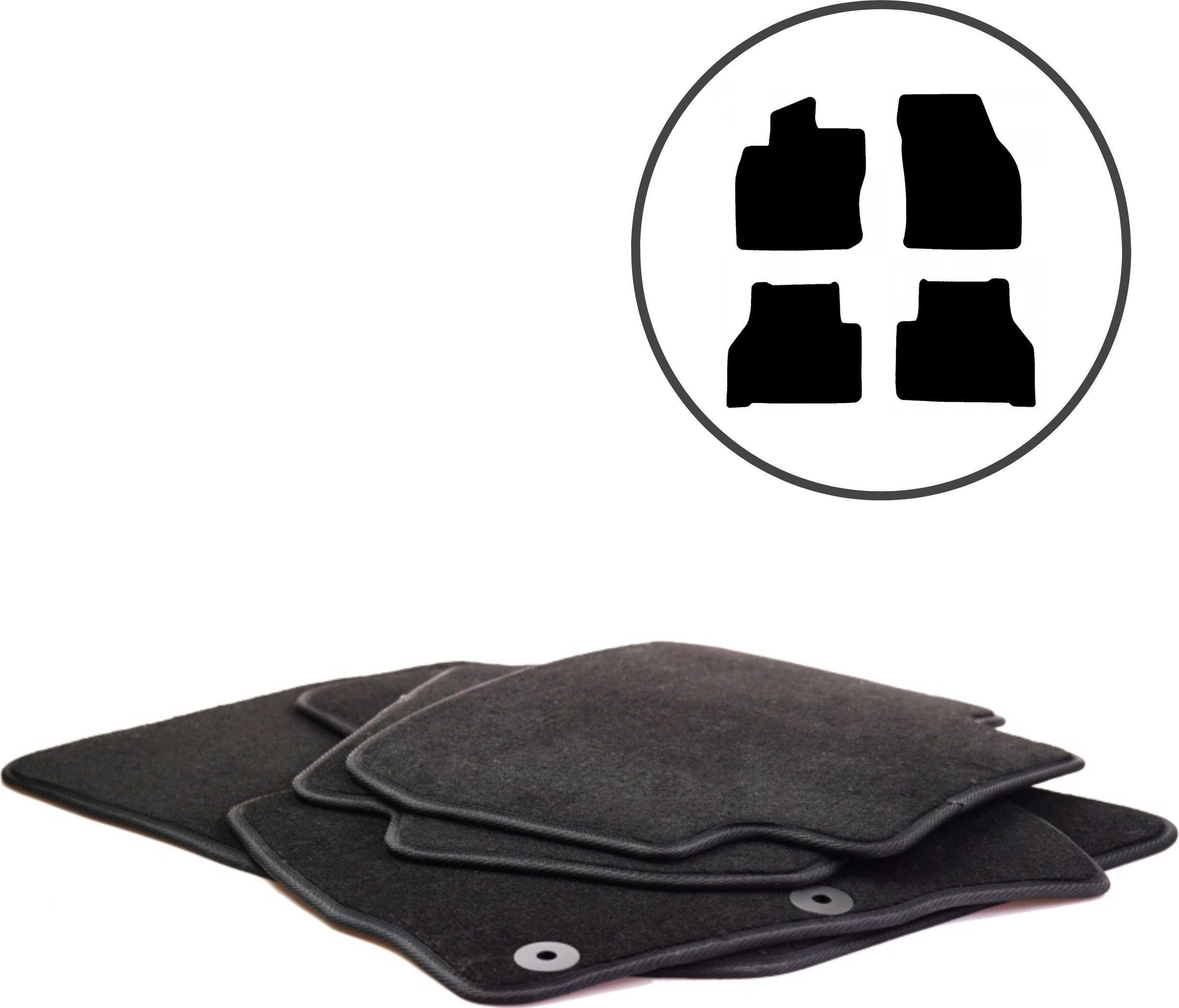 Dikel Dywaniki samochodowe 4szt. VW Caddy V Od 2020