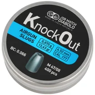 Amunicja do wiatrówek - Śrut JSB KnockOut Slugs .177 / 4.52 mm 0.870 g, 400szt. (546126-400) - miniaturka - grafika 1