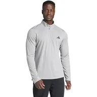 Bluzy męskie - adidas Męska bluza z zamkiem 1/4, S, Megreyhtr, S - miniaturka - grafika 1