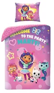 Pościel dla dzieci - Pościel dziecięca Gabby's dollhouse 140 x 200 cm Halantex Koci Domek Gabi - miniaturka - grafika 1