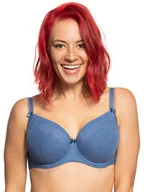 Biustonosze - Biustonosz GAIA Semi-Soft Sandy 594 półusztywniany niebieski  80D - miniaturka - grafika 1