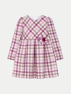 Mayoral Sukienka elegancka 4914 Różowy Regular Fit - Sukienki i spódniczki dla dziewczynek - miniaturka - grafika 1