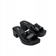 Klapki i japonki damskie - Melissa Klapki Damskie Na Obcasie Czarne Shape Ad Black 38 - miniaturka - grafika 1