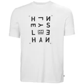 Koszulki sportowe męskie - Koszulka męska Helly Hansen Skog Graphic T-Shirt Rozmiar: L / Kolor: biały/czarny - miniaturka - grafika 1