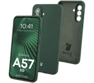 Etui i futerały do telefonów - Bizon Soft do Galaxy A57 5G Ciemnozielony - miniaturka - grafika 1