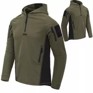 Bluzy męskie - Taktyczna Męska Bluza Z Kapturem Helikon Range Hoodie Olive / Czarna L - miniaturka - grafika 1