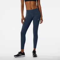 Spodnie sportowe damskie - Legginsy damskie New Balance WP21273NGO  granatowe - miniaturka - grafika 1