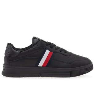 Buty Tommy Hilfiger Supercup Stripes Leather FM0FM04824-0GQ - czarne - Buty sportowe męskie - miniaturka - grafika 4