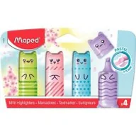 Przybory szkolne - Maped Zakreślacz mini Kawaii Pastel 4 szt. - miniaturka - grafika 1