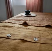 Narzuty - Skandynawska narzuta na łóżko lniany wafel - miniaturka - grafika 1