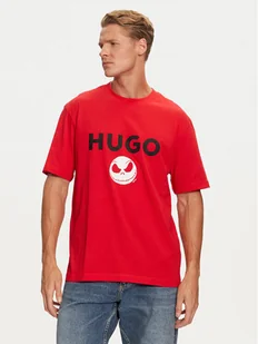 HUGO T-Shirt 50537986 Czerwony Regular Fit - Koszulki męskie - miniaturka - grafika 1