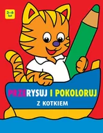 Księgarnia OUTLET - [OUTLET] Przerysuj i pokoloruj z kotkiem - miniaturka - grafika 1