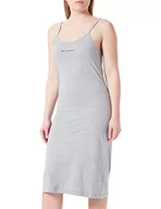 Sukienki - Champion Damska Legacy American Classics mała sukienka z logo, regularna sukienka, jasnoszara melanż, XL - miniaturka - grafika 1
