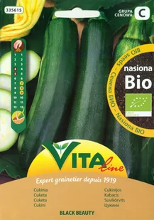 VITA LINE (nasiona) NASIONA CUKINII (BLACK BEAUTY) BIO 2 g - VITA LINE (13609CIN0BE, 48077CIN0CP) - Nasiona i cebule - miniaturka - grafika 1