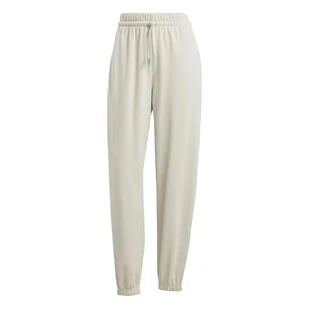 adidas Kobiety ESSENTIALS SMALL LOGO FRENCH TERRY CUFFED PANTS, wonder alumina/white, L - Spodnie rowerowe - miniaturka - grafika 1