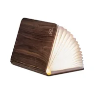 Noże stołowe - Ciemnobrązowa lampka stołowa LED z drewna orzechowego w kształcie książki Gingko Booklight - miniaturka - grafika 1