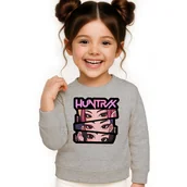 Bluzy dla dziewczynek - BLUZA DZIECIĘCA KPOP DEMON HUNTERS HUNTRIX 110-116 BAWEŁNIANA JAKOŚĆ - miniaturka - grafika 1