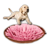 Zabawki dla psów - Mata Węchowa Dla Psa, Zabawka Slowfood Edukacyjna Na Smaczki - Różowa - miniaturka - grafika 1