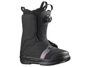Buty snowboardowe Salomon Pearl Boa Black/Black/Royal Lilac 24,5 - Buty snowboardowe - miniaturka - grafika 1