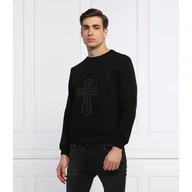 Bluzy męskie - John Richmond Bluza SWALLOT Regular Fit - miniaturka - grafika 1