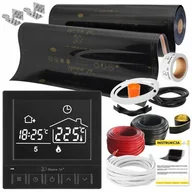 Ogrzewanie podłogowe - Folia grzewcza na podczerwień MISSION AIR Black Gold PTC 160W/m² (1mb x 100cm) + regulator Taurus Czarny | Bezpłatny transport - miniaturka - grafika 1