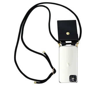 Łańcuszek Pokrowiec Do Apple iPhone 12 PRO MAX w CZARNY Etui Obudowa Case Cover Ochronny Cadorabo - Etui i futerały do telefonów - miniaturka - grafika 1