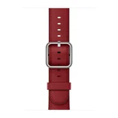Akcesoria do smartwatchy - Apple Skórzany pasek z klamrą klasyczną w kolorze rubinowym do koperty 38mm / 40mm / 41mm / 42mm - rozmiar S/M - miniaturka - grafika 1