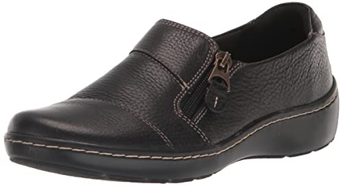 Clarks Cora Harbor klapki damskie, czarna skóra, 38.5 EU