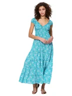 Sukienki - Aller Simplement Sukienka w kolorze turkusowo-białym - miniaturka - grafika 1