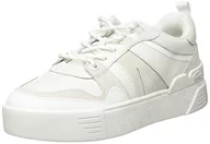 Trampki damskie - Lacoste Damskie trampki L002, Wht/Wht, 10 UK - miniaturka - grafika 1