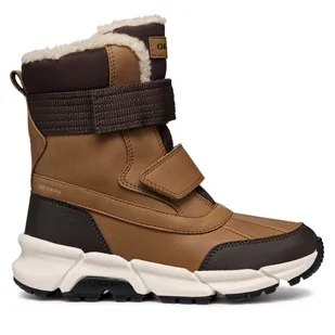 Śniegowce Geox J Flexyper Plus Boy J46LCF 0MEFU C6780 S Brązowy - Buty dla chłopców - miniaturka - grafika 1