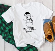 Koszulki męskie - męska koszulka na święta PRZYTULISZ BAŁWANKA - miniaturka - grafika 1