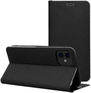 Etui i futerały do telefonów - Kabura LUNA Book Gold do IPHONE 16e SE 4 2025 czarny - miniaturka - grafika 1