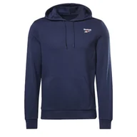 Bluzy sportowe męskie - Bluza dresowa męska REEBOK z kapturem bawełna - miniaturka - grafika 1