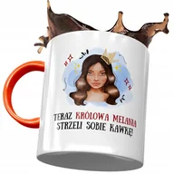 Kubki - Kubek Pomarańczowy Dla Melanii Koleżanki Prezent z Nadrukiem ze Zdjęciem + Opakowanie na prezent (wzór 04) - miniaturka - grafika 1