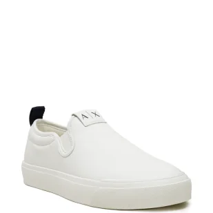 Armani Exchange Skórzane slip on ENGLISH - Slip on męskie - miniaturka - grafika 1