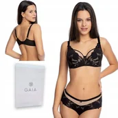 Biustonosze - ﻿GAIA biustonosz półusztywnian Keto 1134 czarny 80B - miniaturka - grafika 1